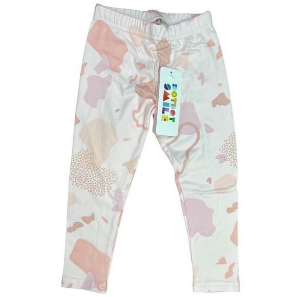 NEW Dot Dot Smile Abstract Shape Leggings 2T - Picture 1 of 6